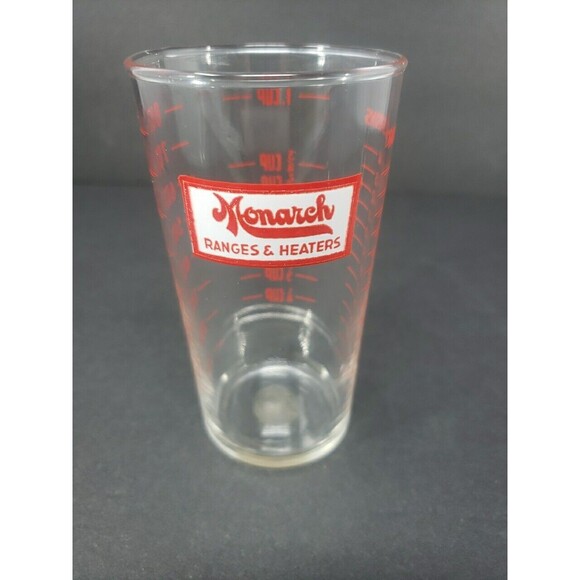 Monarch Ranges & Heaters Measuring Glass Tablespoons Cup Ounces Vintage MCM - Picture 14 of 15